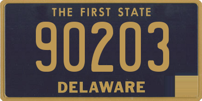DE license plate 90203