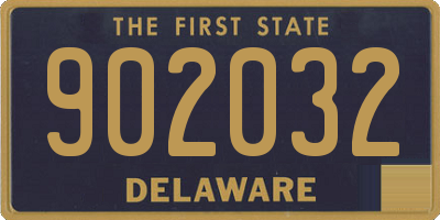 DE license plate 902032