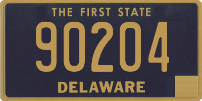 DE license plate 90204