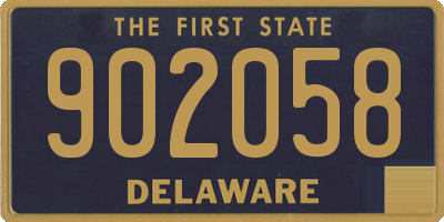 DE license plate 902058