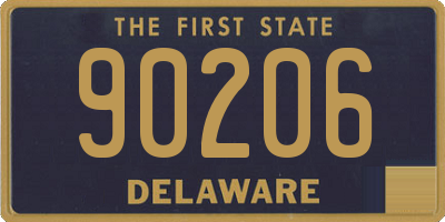 DE license plate 90206