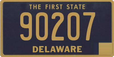 DE license plate 90207