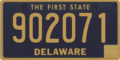 DE license plate 902071