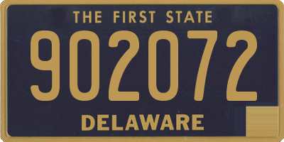 DE license plate 902072
