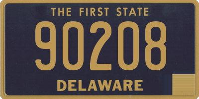DE license plate 90208
