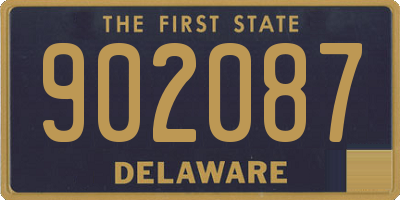 DE license plate 902087