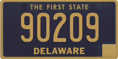 DE license plate 90209