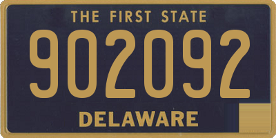 DE license plate 902092