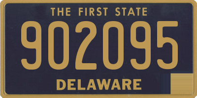 DE license plate 902095