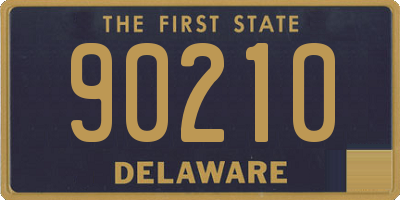 DE license plate 90210