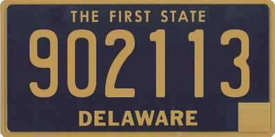 DE license plate 902113