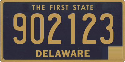 DE license plate 902123
