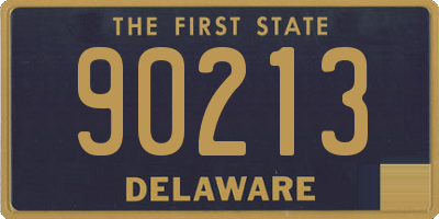 DE license plate 90213