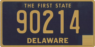 DE license plate 90214