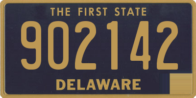 DE license plate 902142
