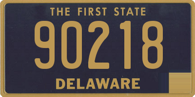 DE license plate 90218