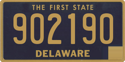 DE license plate 902190