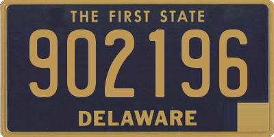 DE license plate 902196