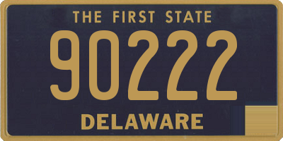 DE license plate 90222