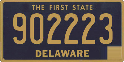 DE license plate 902223