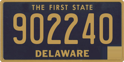 DE license plate 902240