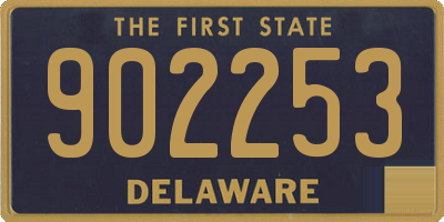 DE license plate 902253