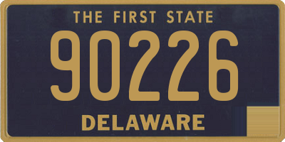 DE license plate 90226