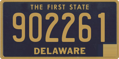 DE license plate 902261