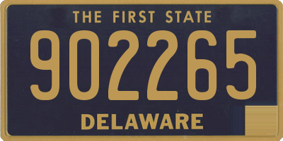 DE license plate 902265