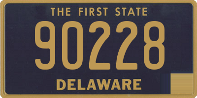 DE license plate 90228
