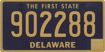 DE license plate 902288