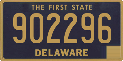 DE license plate 902296