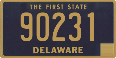 DE license plate 90231