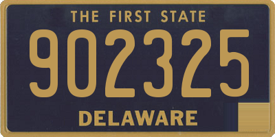DE license plate 902325