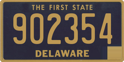DE license plate 902354