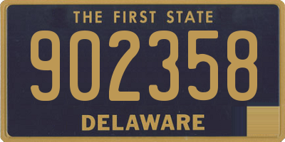 DE license plate 902358