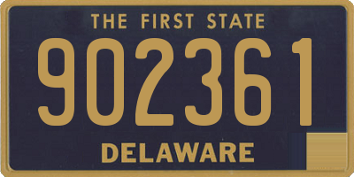 DE license plate 902361
