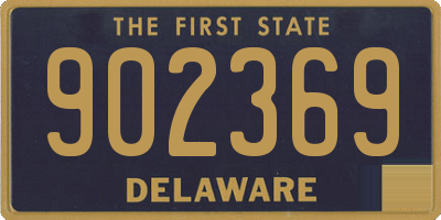 DE license plate 902369