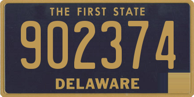 DE license plate 902374
