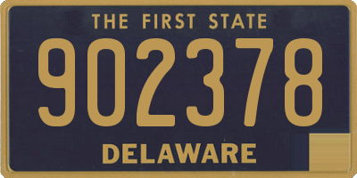 DE license plate 902378