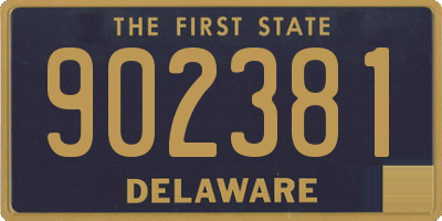 DE license plate 902381