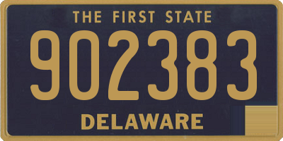 DE license plate 902383