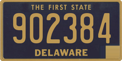 DE license plate 902384