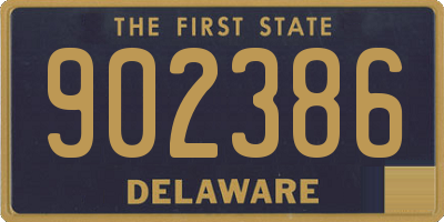 DE license plate 902386