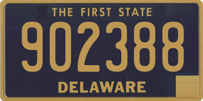 DE license plate 902388