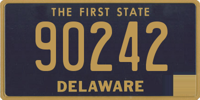 DE license plate 90242