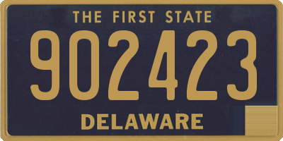 DE license plate 902423