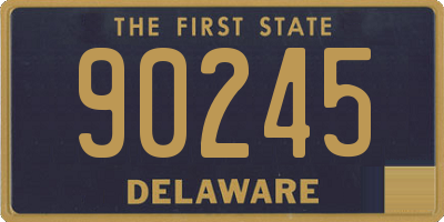 DE license plate 90245