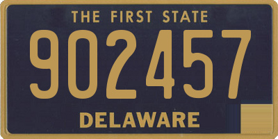 DE license plate 902457