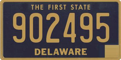 DE license plate 902495